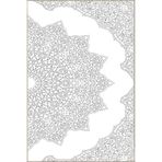 rugs modern Yarım Yıldızlı Soft Desen Dokuma Taban Halı Ve Yıkanabilir Halı Miravip10499, 100 x 100