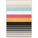 rugs modern Yatay Pastel Karışık Renkli Desenli Dokuma Taban Halı miravip1093, 100 x 200