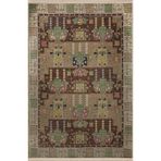 rugs modern Yeşil Bej Temalı Geleneksel Motif Etnik Desenli Kreatif Vintage Dekoratif Halı 2910, 120 x 200