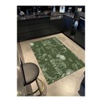 rugs modern Yeşil El Çizim Vintage Tema Dijital Baskı Dekoratif Dokuma Taban Halı Mira 1290, 140 x 200