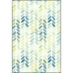 rugs modern Yeşil Figürlü Geometrik Desenli Dokuma Taban ve Yıkanabilir Halı miravip9389, 100 x 300