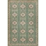 rugs modern Yeşil Krem Baklavalı Geleneksel Dokuma Taban Yıkanabilir Halı miravip9106, 75 x 300