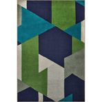rugs modern Yeşil Mavi Temalı Geometrik Desenli Kreatif Modern Dekoratif Halı 2739, 120 x 200
