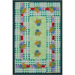 rugs modern Yeşil Renkli Kalp Desenli Modern Geometrik Dokuma Taban Halı miravip8125, 100 x 250
