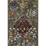 rugs modern Yeşil Temalı Çok Renkli Geleneksel Motif Etnik Desenli Vintage Dekoratif Halı 4522, 155 x 230