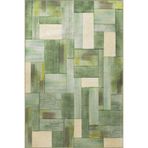 rugs modern Yeşil Temalı Karma Geometrik Dikdörtgen Şekil Desenli Modern Dekoratif Halı 2305, 100 x 300