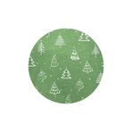 rugs modern Yeşil Yılbaşı Temalı Ağaç ve Süs Desenli Kreatif Modern Dokuma Taban Yuvarlak Dekoratif Halı 2255, 80 x 80