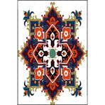 rugs modern Yıldız Desenli Dokuma Taban Halı ve Yıkanabilir Halı miravip10386, 100 x 200