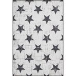 rugs modern Yıldızlı Desen Dokuma Taban Halı ve Yıkanabilir Halı miravip10485, 75 x 150