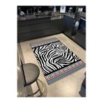 rugs modern Zebra Etnik Desenli Renkli Geometrik Modern Dekoratif Halı miravip278, 75 x 240