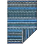 RUGSMODERN Alara Blue 3206 Çift Taraflı Mavi Lacivert Tonlarında Çift Taraflı Kilim