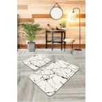 Rugviva BS321 Dijital 2'li 60x90 cm + 60x60 cm Banyo Paspas Seti