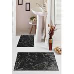 Rugviva Dijital Banyo Halısı Klozet Takımı 2'Li Paspas Seti Bs015 60X90-60X60Cm., Nocolor-02D75Fe6, Tek Ebat