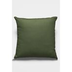 Rugviva Haki Sade Kırlent Kılıfı Premium Tay Tüyü Döşemelik Kumaş Tek Renk Düz 43X43Cm Krl024