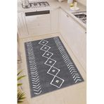Rugviva Kadın Gri Kaymaz Tabanlı Mutfak Halısı, Gri, 100 X 200