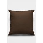 Rugviva Kahve Sade Kırlent Kılıfı Döşemelik Tay Tüyü Premium Kumaş Tek Renk Düz 43X43Cm Krl005
