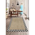 Rugviva Kaymaz Taban Mutfak Halısı Hasır Desen Ar331, Bej, 100 X 200
