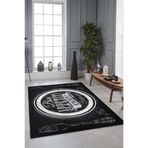 Rugviva Kaymaz Tabanlı Makinede Yıkanabilir Mutfak Halısı Mt45, Siyah, 80 X 150