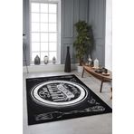 Rugviva Kaymaz Tabanlı Makinede Yıkanabilir Mutfak Halısı Mt45, Siyah, 80 X 180