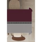 RugViva Leke Tutmayan Dokuma Elit Yıkanır Kumaş Avangarde Masa Örtüsü MSO141 - 140 x 200 cm - Bordo