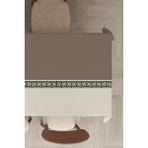 RugViva Leke Tutmayan Dokuma Elit Yıkanır Kumaş Avangarde Masa Örtüsü MSO147 - 140 x 180 cm - Vizon