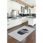Rugviva Makinede Yıkanabilen Kaymaz Tabanlı Mutfak Halısı Ar030, Gri, 100 X 160