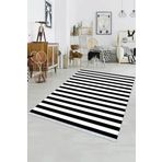 Rugviva Makinede Yıkanabilen Kaymaz Tabanlı Mutfak Halısı Ar096, Siyah, 80 X 180