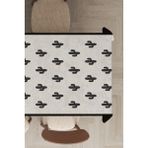 Rugviva MSO085 Dokuma Elit Kumaş Kaktüs Desenli Camel Leke Tutmayan 140x240 cm Masa Örtüsü