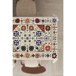 Rugviva MSO357 Dokuma Elit Kumaş Etnik Desen Renkli Leke Tutmayan 140x200 cm Masa Örtüsü