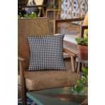 Rugviva Premium Tay Tüyü Dokuma Kumaş Çift Taraflı Kaz Ayağı Kırlent Yastık Kılıfı 43X43Cm Krl120