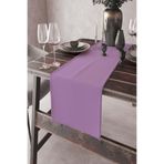 Rugviva RNR013 Lila Tek Renk Sade Ranır Premimum Dokuma Kumaş Düz 40x140 cm Masa Örtüsü