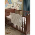 ruhaay Bebek Pamuk Battaniye Tek Kat Baskılı 80X80 Boy - 80 x 80 cm - Kırmızı - Beyaz