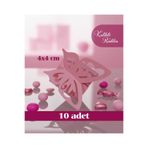Ruhab Pembe Kelebekli Lokum Kutusu / Doğum Günü Diş Buğdayı Mevlid Şeker Çikolata / Hediyelik