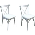 Ruhat Metal Tonet Sandalye Çapraz Sandalye Mutfak,cafe,balkon,restuarant Sandalyesi 2 Adet