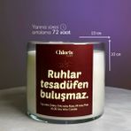Ruhlar Tesadüfen Buluşmaz Kokulu Mum, Dekoratif Mum, Soya Wax Mum, Dekorasyon - Çok Renkli