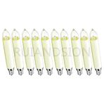 Ruiandsion E14 LED Ampul 0,2W Gece Lambası Avize 8-55V Kısılabilir Şamdan Aleti Buzdolabı Işıkları Dondurucu Buzdolabı Lambası Düşük Isı Yatak Odası Duvar Aplikleri, Sıcak Beyaz (10'lu Paket)