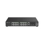 Ruıjie Reyee Rg-Es220gs-Lp 20 Portlu 10-100-1000 Yönetilebilir Switch 2Sfp 2 Gigabit Rj45 Uplink 16Port Poe+(130W)