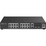 Ruijie Reyee RG-ES220GS-P 16-Port +2xgb RJ45/SFP(240W) Yön. Uplink Cloud Switch