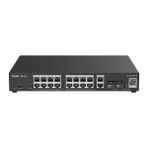 Ruijie Reyee RG-ES220GS-P 16 Port Gigabit+2xgb RJ45/SFP Uplink Cloud L2 Yönetilebilir 250W Poe Rackmount Switch - Tek Seçenek