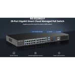 RUIJIE REYEE RG-ES228GS-P 28Port ,24 Port PoE 370W, 2Port Gİgabit Uplink, 2 Port SFP, Colud Yönetilebilir Switch Metal Kasa