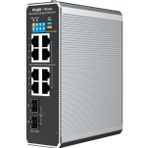 Ruijie Reyee RG-NIS2100-8GT2SFP-HP 8 Port Gigabit PoE + 2 Port SFP Endüstriyel Yönetilebilir Switch