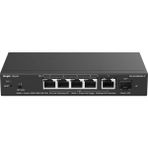 Ruijie Ruıjıe Reyee RG-ES206MG-P 4 Port 10/100/1000/2500 Multi-Gigabit 4 Port Poe+ 1x 2,5gb Uplınk + 1x 10G Sfp 70 Watt Rujıe C