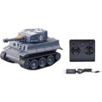 Ruiwen Mini Uzaktan Kumandalı Tank Araba Oyuncak Simüle Dört Yönlü Kablosuz Şarj Çocuk Oyuncak (Yurt Dışından) - Mavi