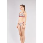 RUKO 2263-2 KIZ ÇOCUK ÇİÇEKLİ KIRMIZI BİKİNİ KIRMIZI 14 YAŞ