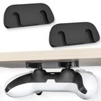 RUKUHOT 2 Pcs Controller Desk Mount Fit for PlayStation 5/PlayStation 4 Controller, PS5 Controller Holder Storage Rack, No Drilling Stick Under Desk Stand Hanger for PS4 Gaming Controllers