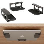 RUKUHOT Dizüstü Bilgisayar için Masa Üstü Altında, Masa Altında Metal Raf Düzenleyin Laptop, Klavye, Macbooklar, Yüzey, vb., Cihazlar Kalınlığı <4.5cm, Masa Alanını Temizleme