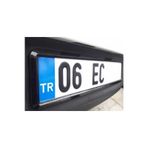 Rukye Shop 2 Adet Parlak Siyah Oto Plakalık Piano Black