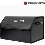 Rukye Shop Byd Marka Logolu Oto Bagaj Organizer Çanta Oto Bagaj Çantası 2 Bölmeli Suni Deri