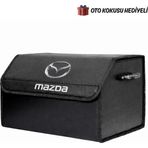 Rukye Shop Mazda Marka Logolu Oto Bagaj Organizer Çanta Oto Bagaj Çantası 2 Bölmeli Suni Deri