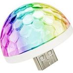 Rukye Shop Müziğe Ve Sese Duyarlı Usb Girişli Araç Içi Mini Disko Topu